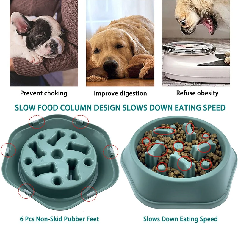 New Slow Feeder Dog Bowl Anti- - огляд і ціна Royal Canin Food Medium