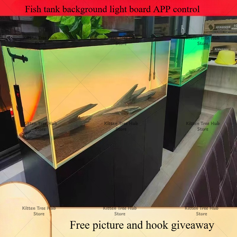 Fish Tank Background Board LED - огляд і ціна Aquarium Fish Rainbow