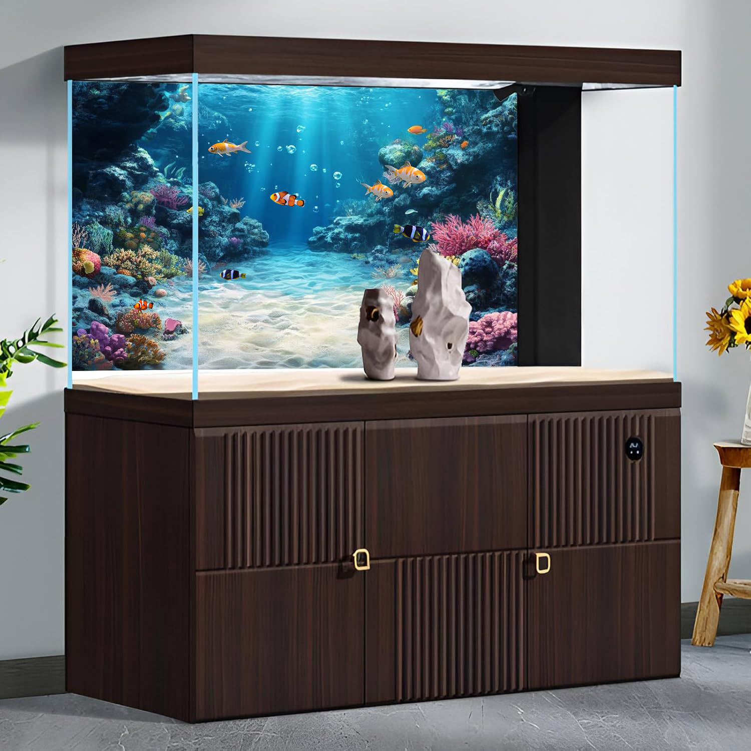 Rainbow Coral Reef，Fish tank b - огляд і ціна Aquarium Fish Rainbow