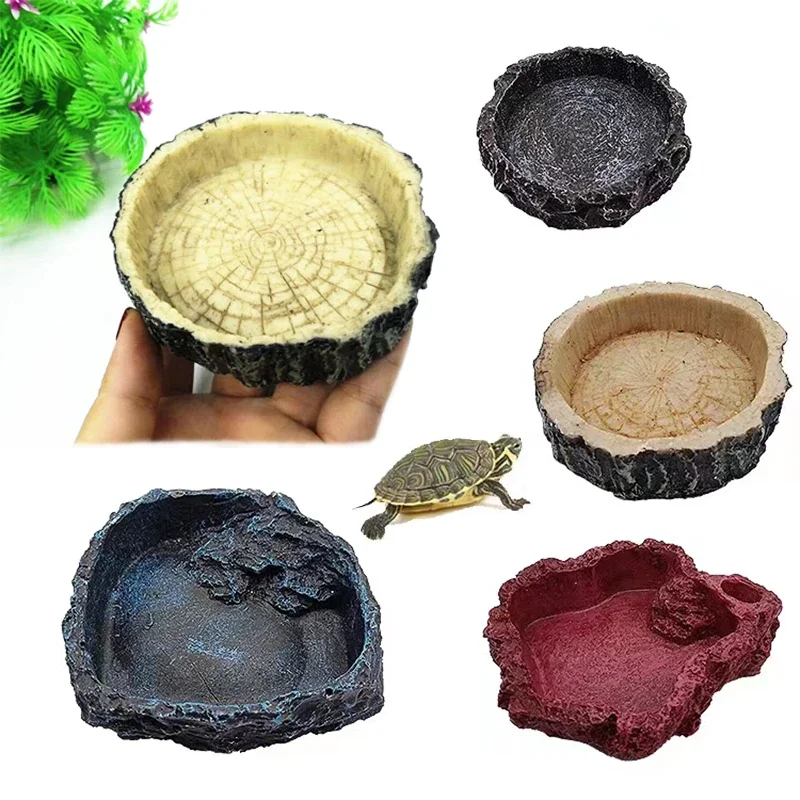 Pet Reptile Feeder Bowl Resin  - огляд і ціна Aquarium Fish Food