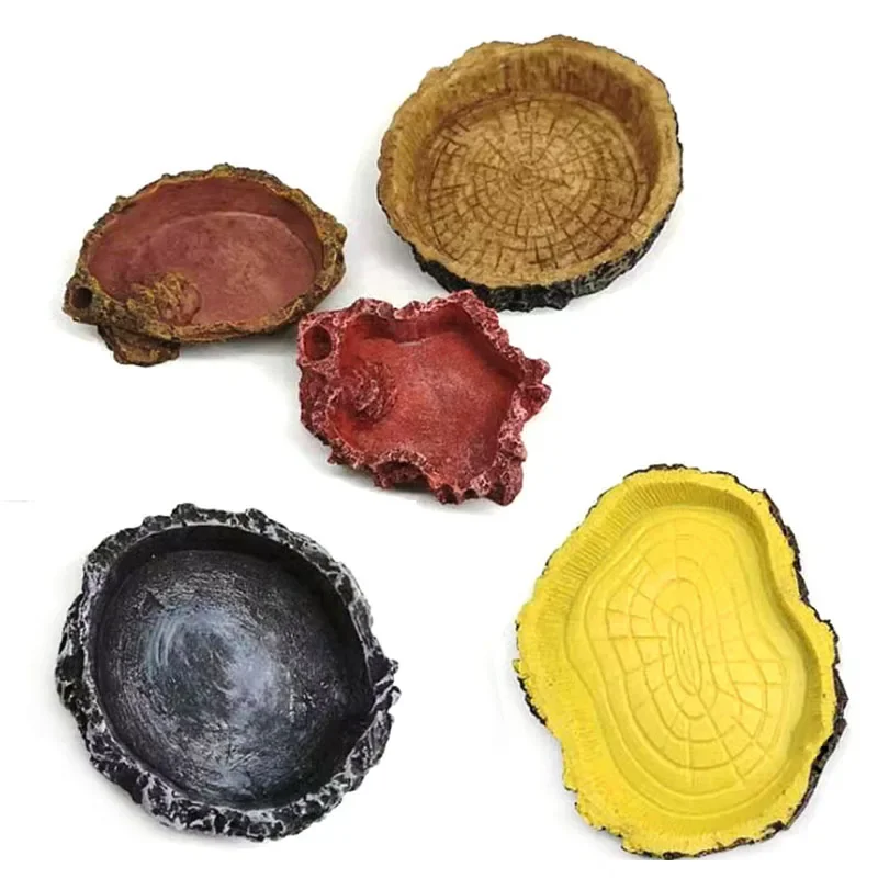 Pet Reptile Feeder Bowl Resin  - огляд і ціна Aquarium Fish Food