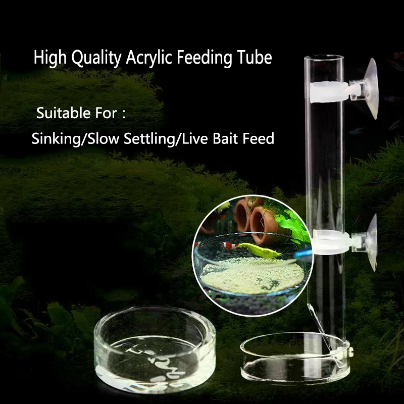 1Pcs Acrylic Aquarium Feeder T - огляд і ціна Aquarium Fish Food